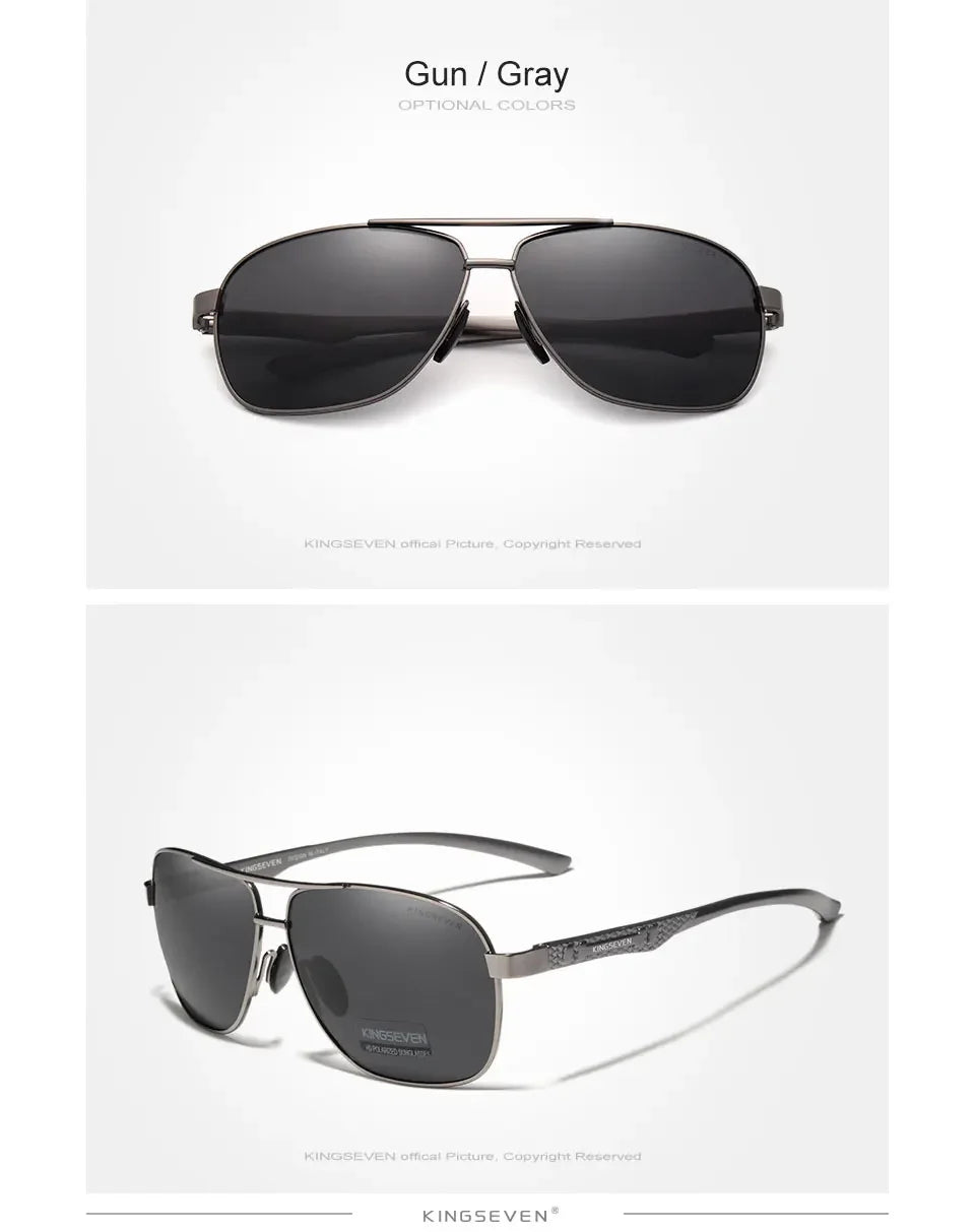 KINGSEVEN Polarized Aluminum Sunglasses Men UV400 HD Lens Pilot Eye Protection Photochromic Glasses Women Night Vision Eyewear Beauty World Shop