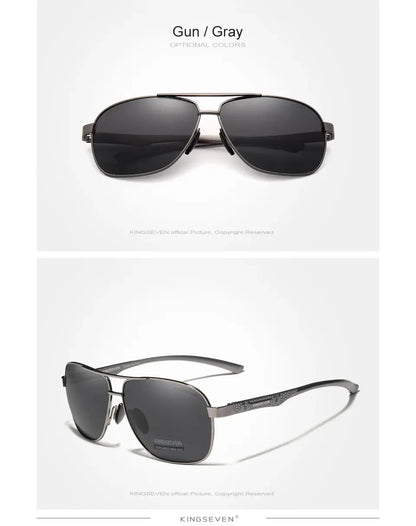 KINGSEVEN Polarized Aluminum Sunglasses Men UV400 HD Lens Pilot Eye Protection Photochromic Glasses Women Night Vision Eyewear Beauty World Shop