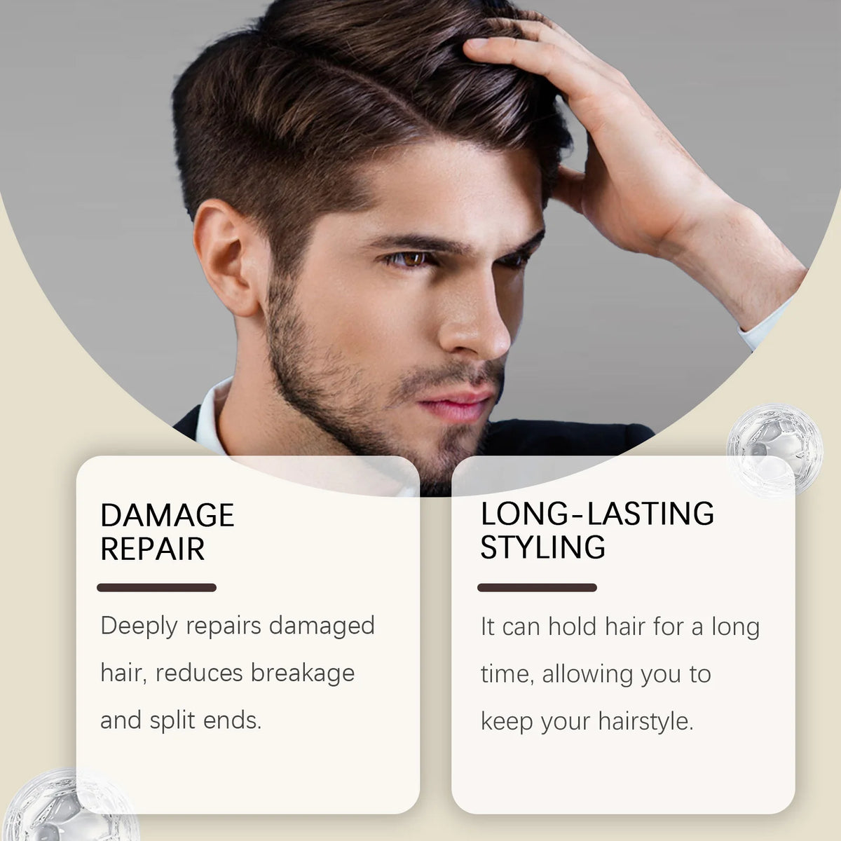 Long Lasting Stying Wax Fluffy Hair Pomade Wax Keep Hair Oil Edge Control Barbershop Tools Salon Hairdressing Mud Hair Styling Beauty World Shop