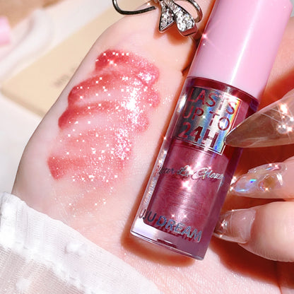 Sparkling Gloss Lip Balm – Water-Gloss Mirror Finish, Moisturizing, Hydrating, Non-Sticky, Cup-Proof, Plump Lips Beauty World Shop
