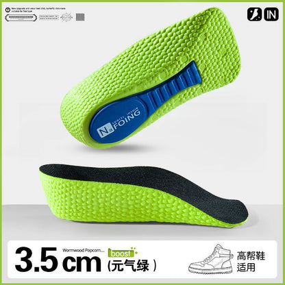Memory Foam Height Increase Insoles for Men Women Shoes Flat Feet Arch Support Orthopedic Insoles Sneakers Heel Lift Care Insole Beauty World Shop