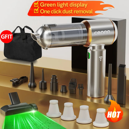 CENRR 998000PA Car Vacuum Cleaner Strong Suction Cordless Wireless Cleaner Handheld Portable Vacuum Cleaner Cleaning Machine Beauty World Shop