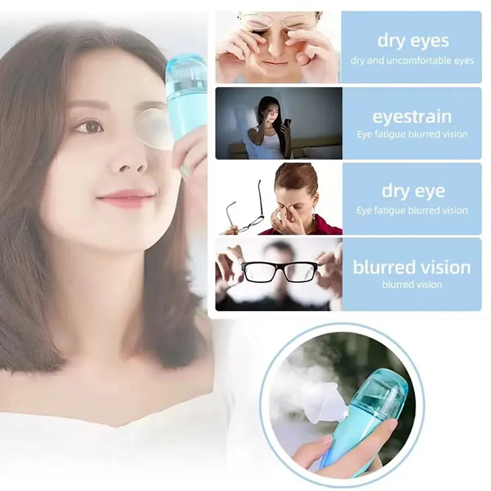 Eye Moistener Nano Spray Glasses Dry And Astringent To Relieve Fatigue Portable Usb Charging Eyewash Dry Eye Atomization Beauty World Shop