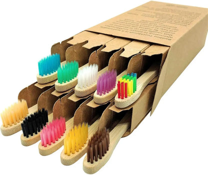 10/20/50/100/150Pcs Disposable adult bamboo soft bristled toothbrush wooden toothbrush clean mouth reusable for home and hotel Beauty World Shop