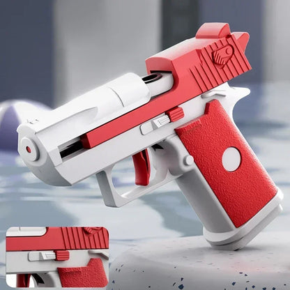Hot Mini Desert Eagle Mechanical Continuous Firing Water Gun Small Pistol Summer Outdoor Beach Poor Toy Shoot Water Gun for Kids Beauty World Shop