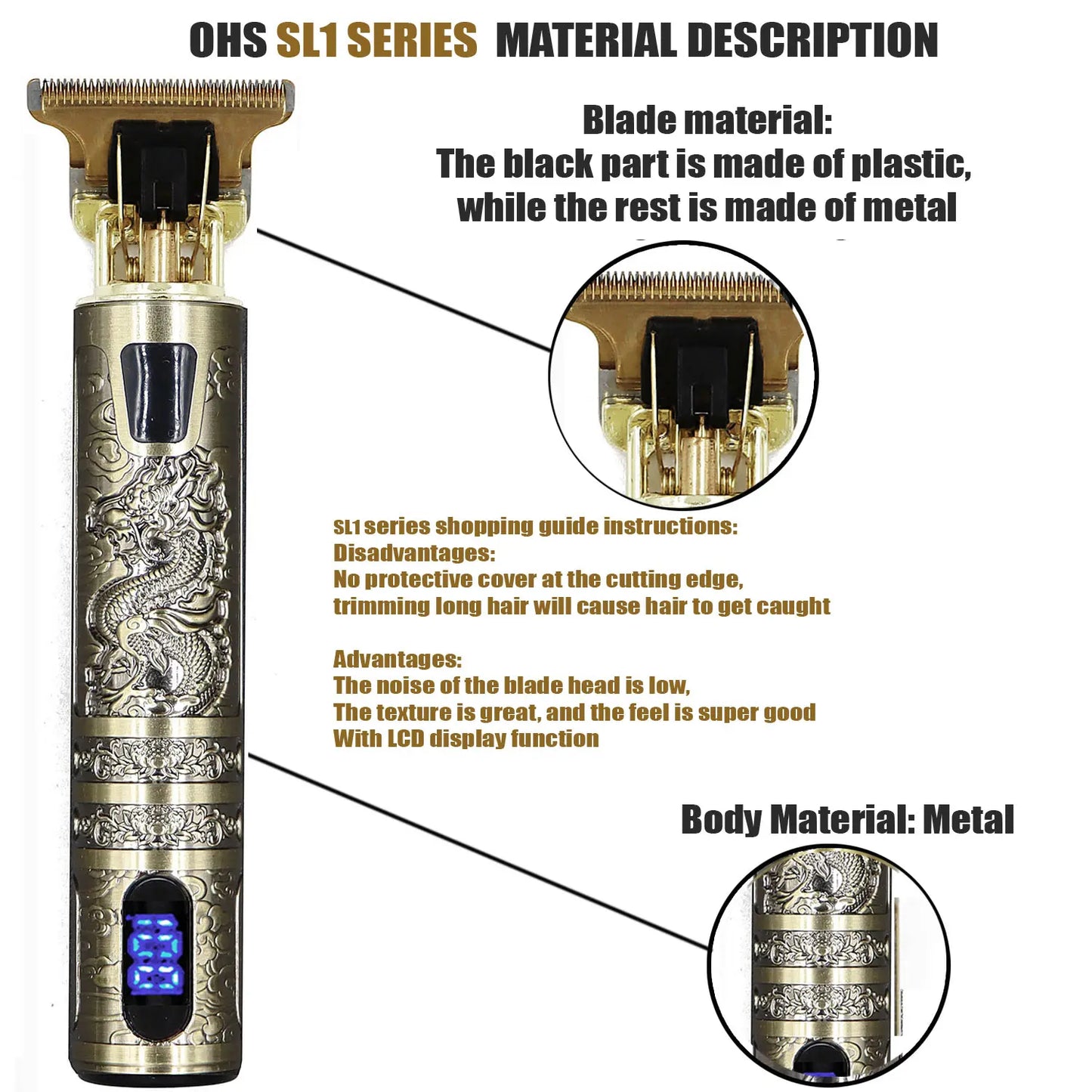 T9 Hair Clipper Repair Beard Shaving Body Hair Trimmer Clippers Electric Machine Men Haircut Machine 0mm Barber Shaver Beauty World Shop