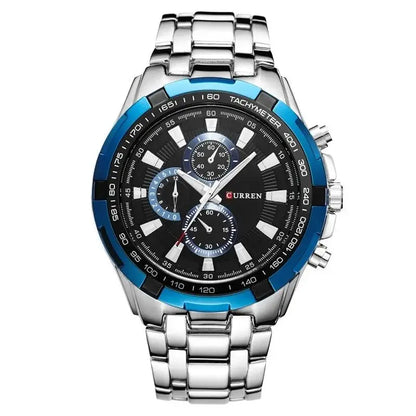 CURREN 8023 Quartz Watch Men Waterproof Sport Military Watches Mens Business Stainless Steel Wristwatch Male Clock reloj hombre Beauty World Shop