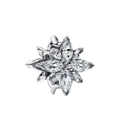 2025 New S925 Silver Spring Ball Bear Cross Pendant Suitable for Original Bracelets DIY Accessories Women's Charm Jewelry Gifts Beauty World Shop