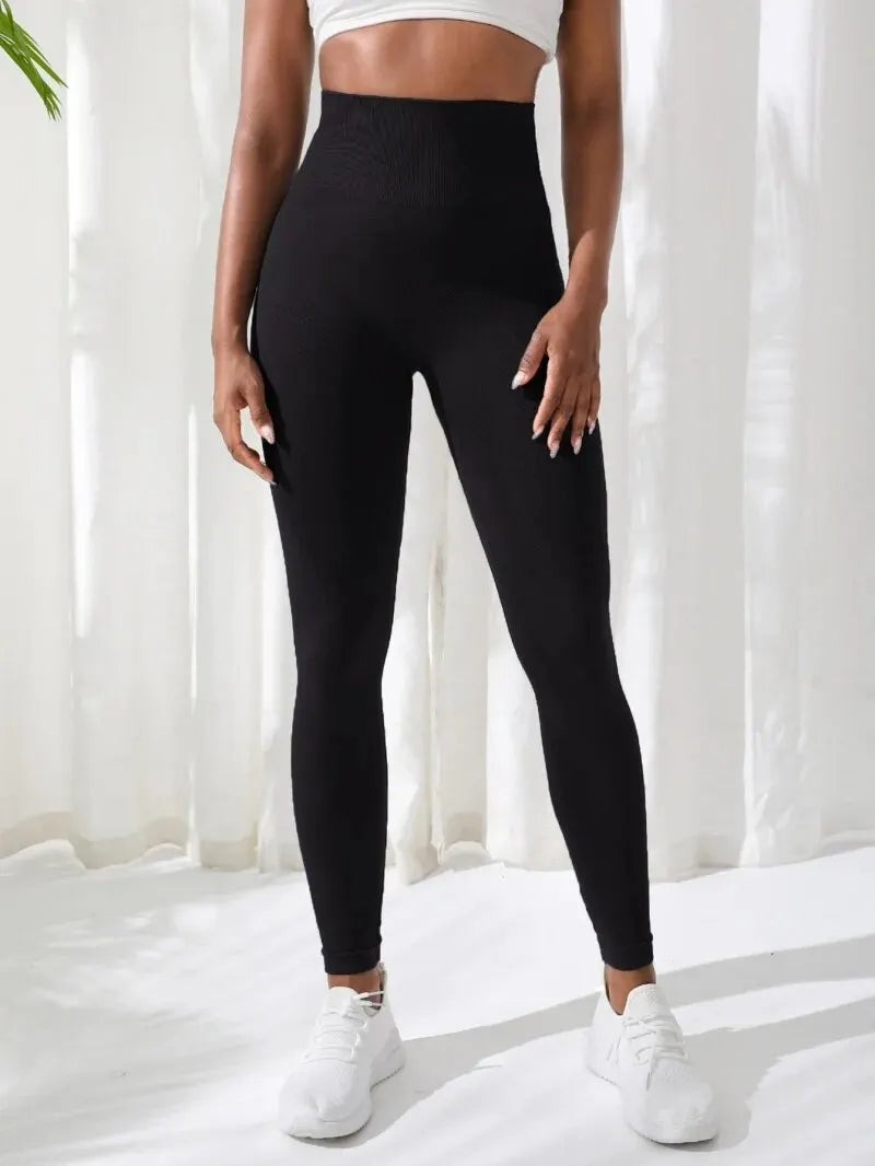 Women Pants Gym Yoga Seamless Sports Clothes Stretchy High Waist Athletic Exercise Fitness Leggings Beauty World Shop