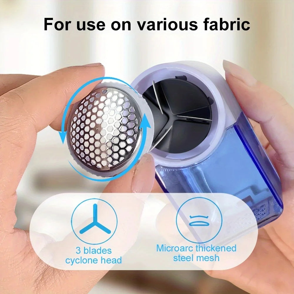 Electric Lint Remover - Battery Powered Hairball Trimmer for Clothes and Furniture - Easily Removes Lint and Hairballs Beauty World Shop