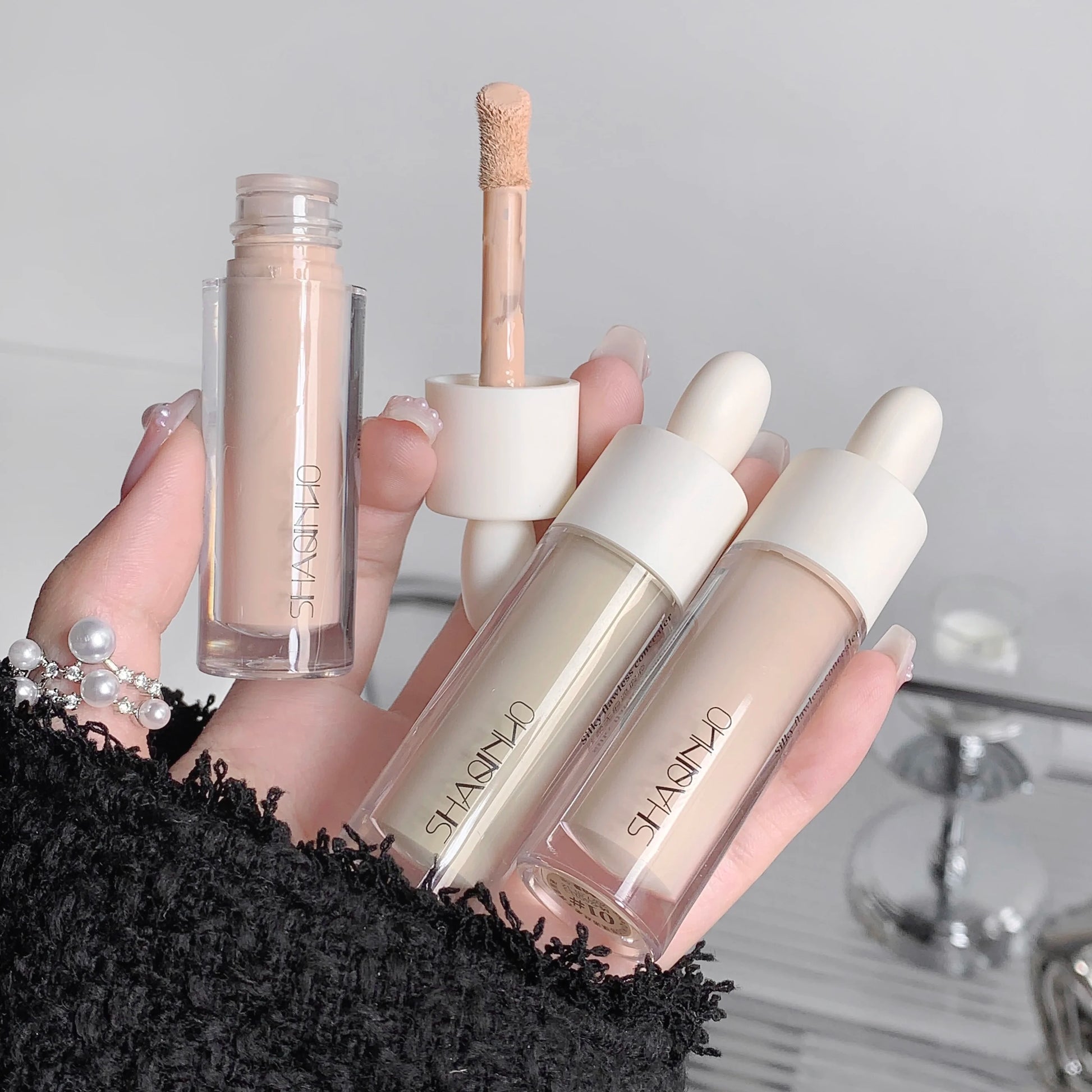 3 Colors Silky Concealer Concealer Cover Acne Marks Spots Dark Eye Circles Face Brightening Skin Whitening Concealer Beauty World Shop