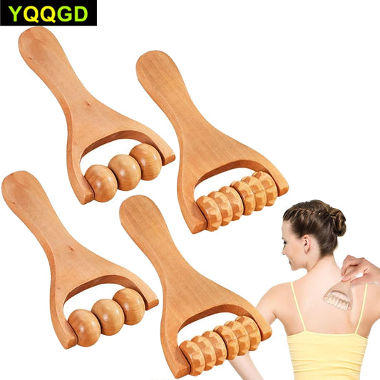 1Pcs Wooden Massage Rollers Neck Roller Massager Wooden Trigger Point Roller Massager Muscle Roller for Back face Waist Leg Arm Beauty World Shop