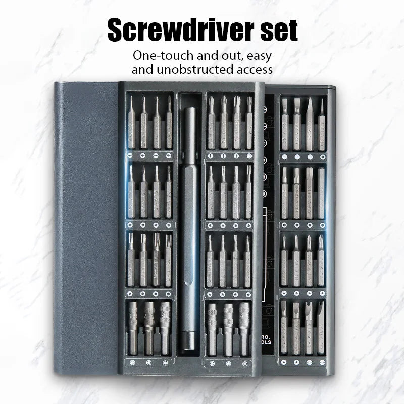 63 in 1 Precision Screwdriver Set Phillips Torx Magnetic Screw Driver Bit Professional Repair Tool Kit for IPhone Watch Camera Beauty World Shop