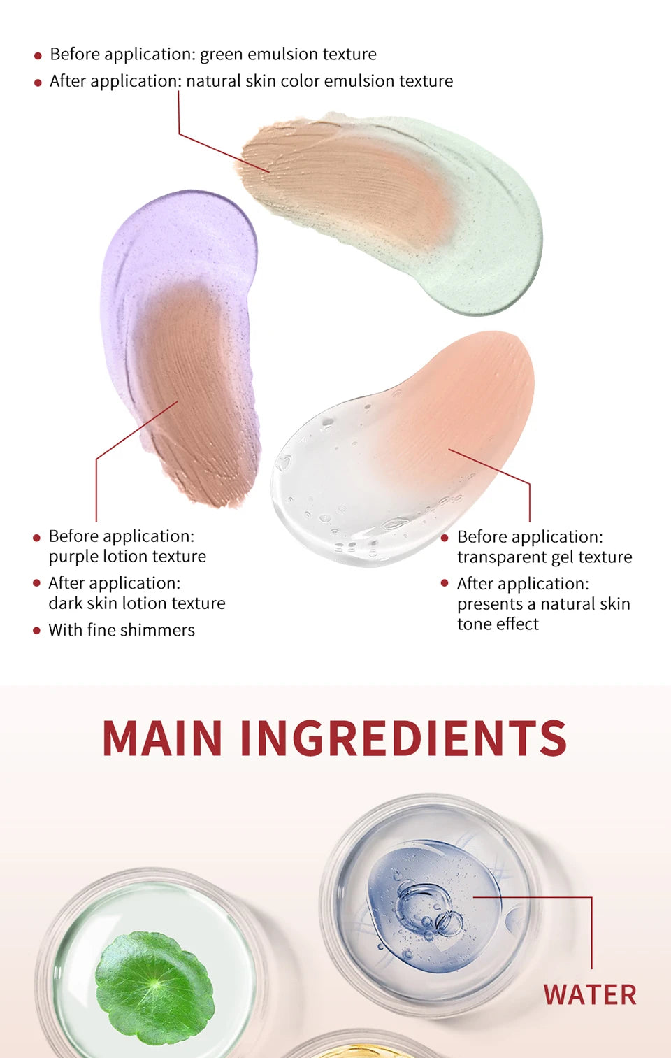 CC Cream erborian Centella Change Color Moisture Cream Makeup Foundation Full Coverage Magic Foundation Covering Korean Makeup Beauty World Shop