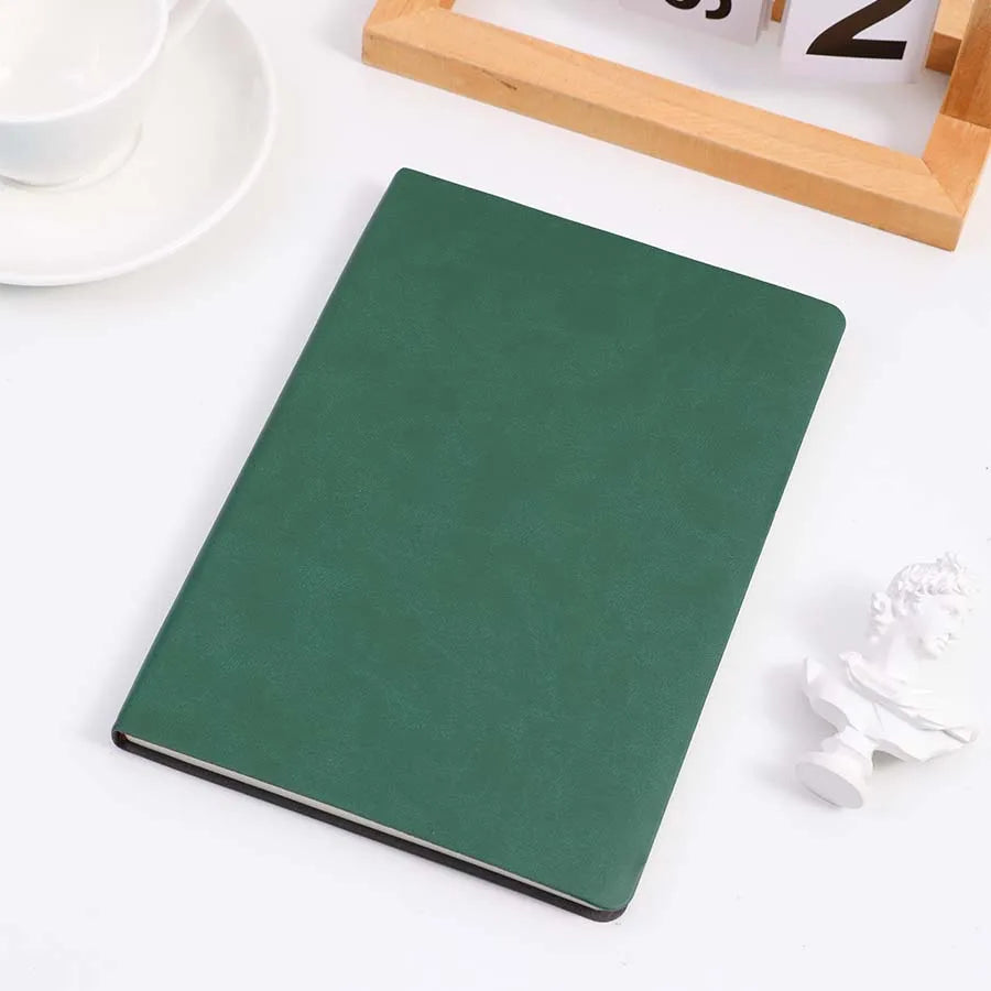 A5 Soft Leather Notebook, 120 Pages, Office Stationery, Waterproof Cover, Comfortable Touch, Hot Selling Beauty World Shop