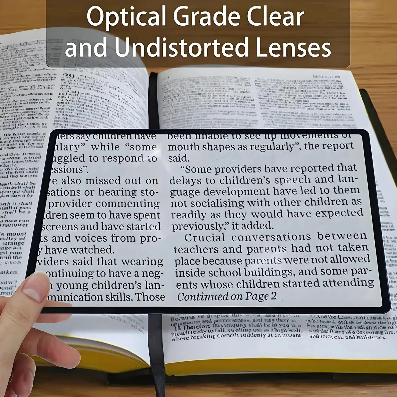 Full Page Large Sheet Magnifier Magnifying Glass Reading Aid Glass Page Magnifying Lens Reading Magnifier Beauty World Shop