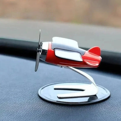 Solar Airplane Creative Men's Car Decoration Car Interior Accessories Desktop Ornament Gift For Woman, Man, Car Enthusiast Beauty Fashion