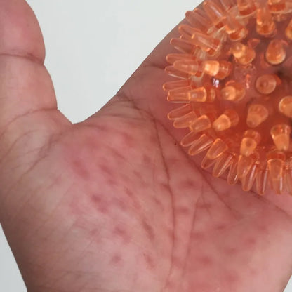 Spiky Ball Hollow Soft Transparent Strength Recovery Exercise Stress Relief Massage Ball for Hand Wrist Beauty World Shop