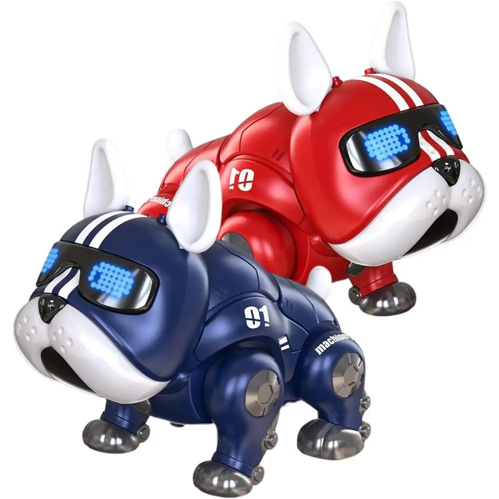 Dance Music Bulldog Robot Intelligent Interactive Dog With Light Toys For Children Kids Early Education Baby Toy Boys Girl Beauty World Shop