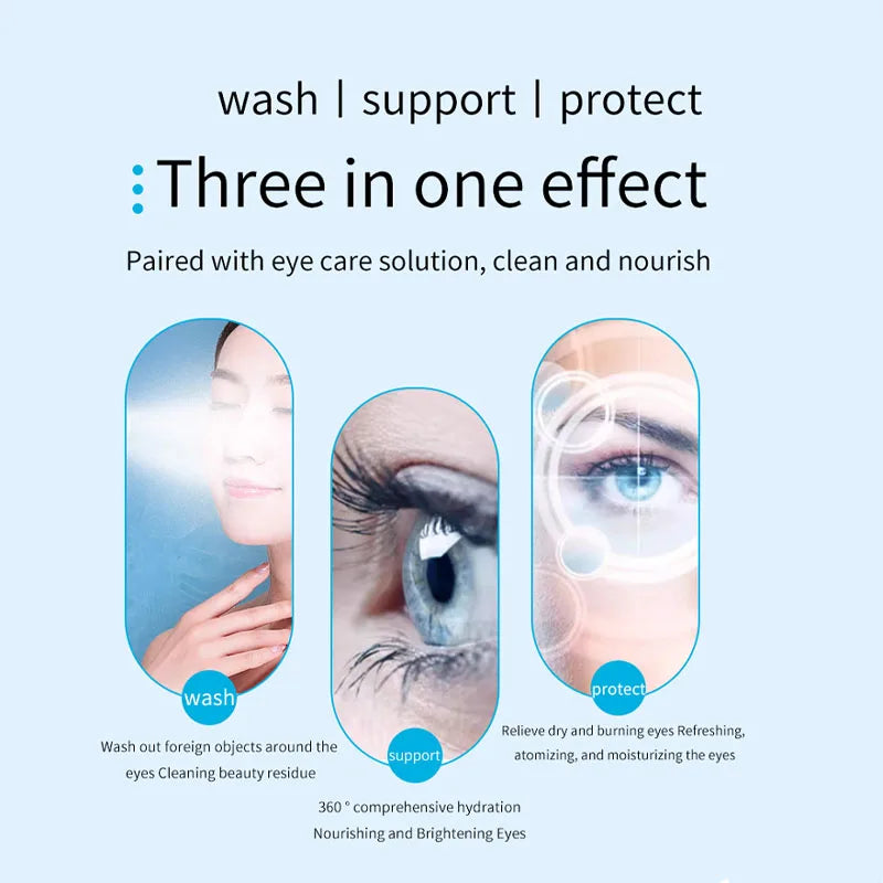 Electric Eye Massager with Nano Steam Hot Compress  and Moisturizing Spray Eye Massage Device for Eye Fatigue Relief and Care Beauty World Shop