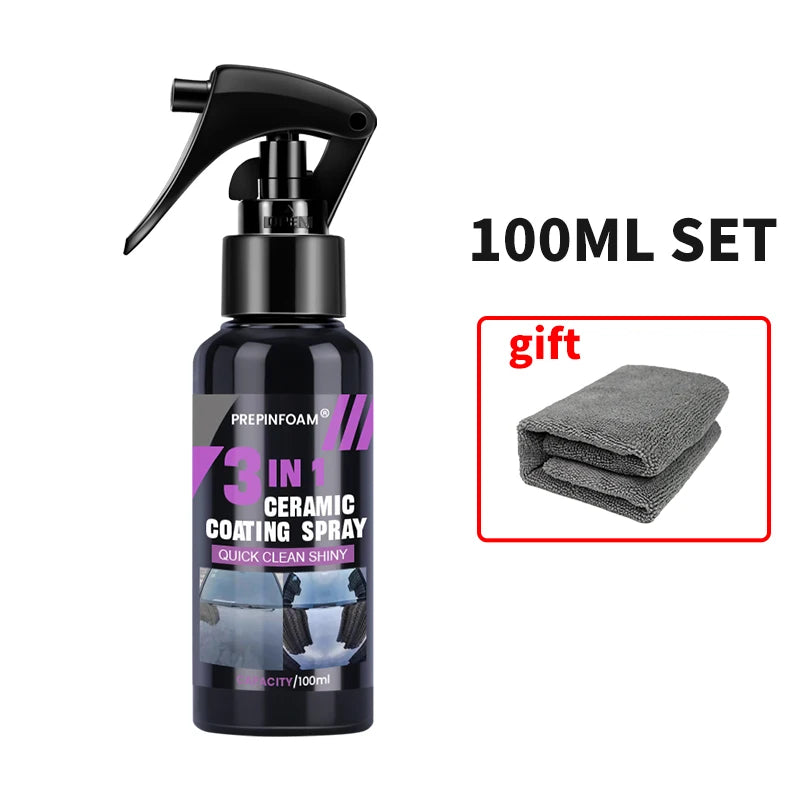 3 in 1 Car Ceramic Nano Coating Liquid Coatin Nano Crystal Hydrophobic Layer Polishing Paint Coating Agent Polish Nanos Coatings Beauty World Shop