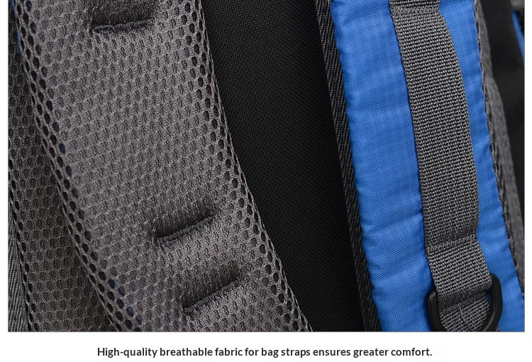 Homefish 40L Waterproof Hiking Backpack Large Capacity Breathable Rucksack Unisex Outdoor Camping Travel Climbing Sports Bag Beauty World Shop
