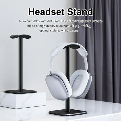 Aluminium Alloy Headphone Stand Holder Rack Space Saving Desktop Organizer Display Earphone Mount Hanger Headset Support Stand