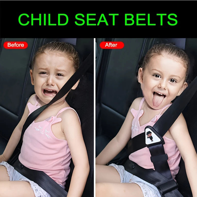 Car Child Safety Belt, Prevents Movement, Adjustable Fastener, Safe and Comfortable, Anti-Neck-Strangling Seat, Simple and Convenient Limiter Beauty World Shop