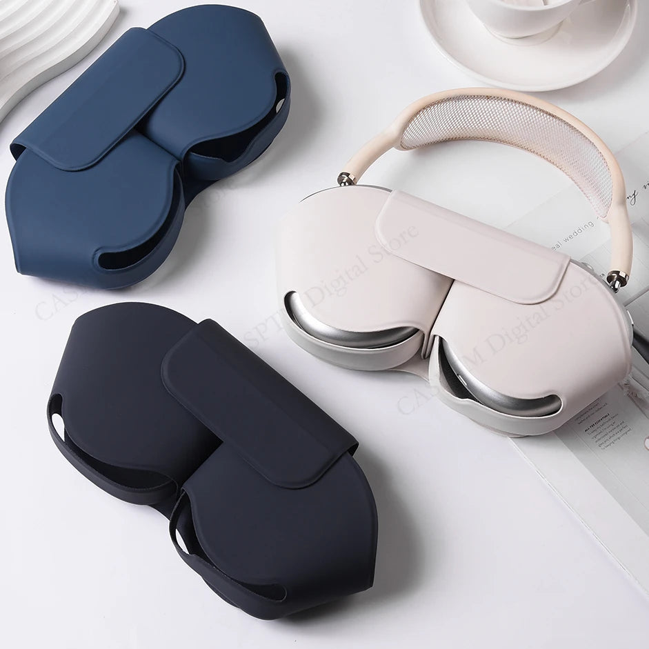 Luxury PU Headphones Cover For AirPods Max Case Anti-scratch Waterproof Protective Headset Cases For Apple AirPods Max Shell