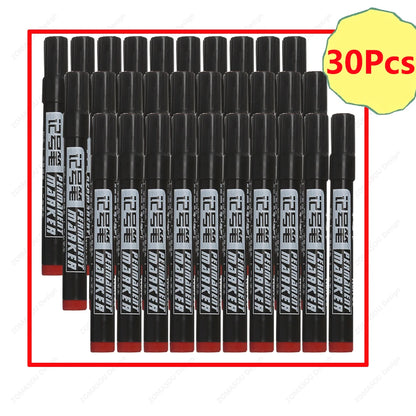 1-100Pcs Waterproof Oil-based Marker Pen Quick Dry Black Blue Red Ink Permanent for Metal Glass Stationery Art School Supply Beauty World Shop
