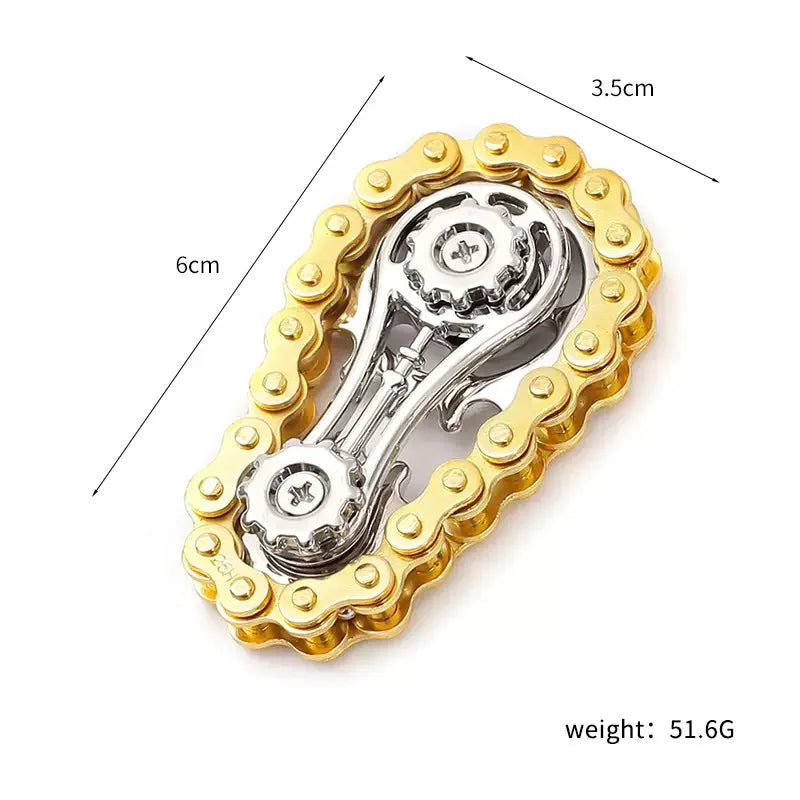 Metal Fidget Spinner Office Desk Toy Stress Relief Gears Hand Spinner for Adults desk decoration home decor Relieve stress relax Beauty World Shop