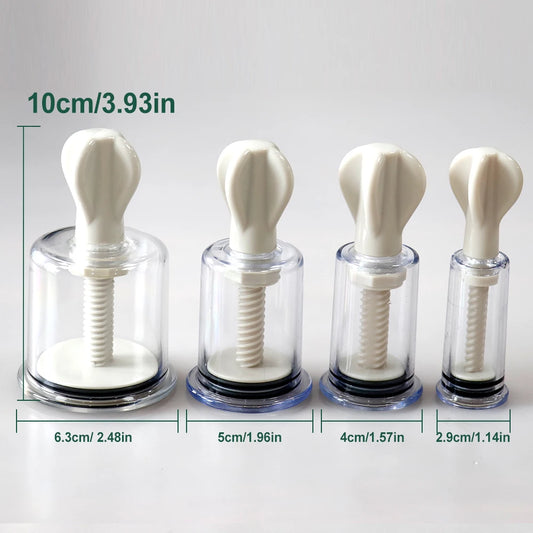 Professional Cupping Medical Chinese Vacuum Body Massager Stimulation Vacuum Cupping Nipple Sucker Inverted Suction Enlarger Cup Beauty World Shop