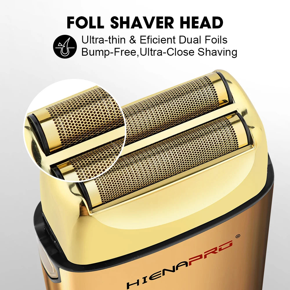 HIENA Shaving Machine Men Electric Shaver Hair Clipper Rechargeable Metal Housing Pro Electric Shaver for Men Electric Home Beauty World Shop
