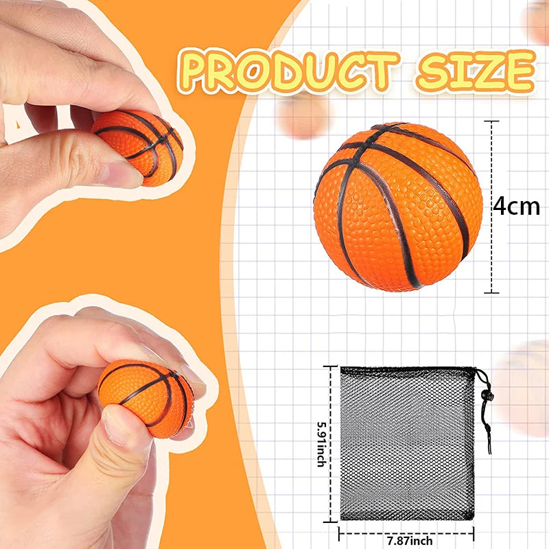 6/12/24pcs Mini Basketball Party Favors Squishy Mini Stress Ball Basketball Sports Bouncy Stress Balls School Reward Fidget Toys Beauty World Shop
