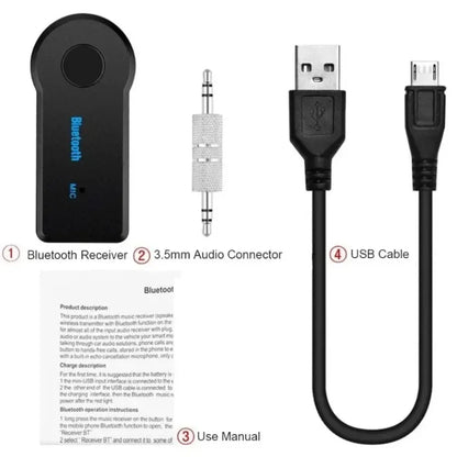 XIKCU Bluetooth Audio Receiver Stereo 3.5mm Jack AUX Bluetooth Adapter MP3 Car Transmitter Wireless Speaker Headphone Adapter Beauty World Shop