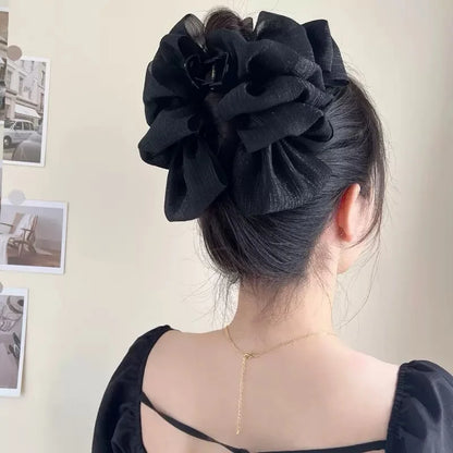 High-Grade Temperament Cloud Bubble Mesh Silver Silk Hair Clip For Women Beauty Trend Shop