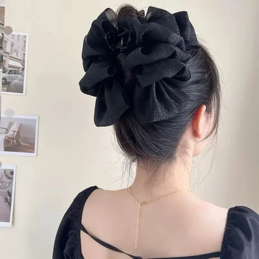 High-Grade Temperament Cloud Bubble Mesh Silver Silk Hair Clip For Women Beauty Trend Shop