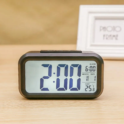 Digital Led Clock Household Bedside Battery Powered Multi-function Alarm Clock Desk Things for the Room Table Clocks Home Decor Beauty World Shop