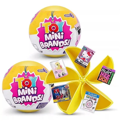 5 Surprise Ball Mini Brands Supermarket Shopping Scene Miniature Gashpon Capsule Toy Figurines Collection Kids Birthday Gifts Beauty World Shop