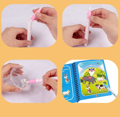 NEW Kids Magic Water Drawing Books Coloring Books Painting Toys for Kids Birthday Christmas New Year Gift for Boys and Girls Beauty Fashion