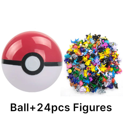аниме фигурки Toys 7Cm Elf Ball 2-3cm Anime Action PokeBall Figures Monster Toy Model Dolls Children Christmas Gift Beauty World Shop