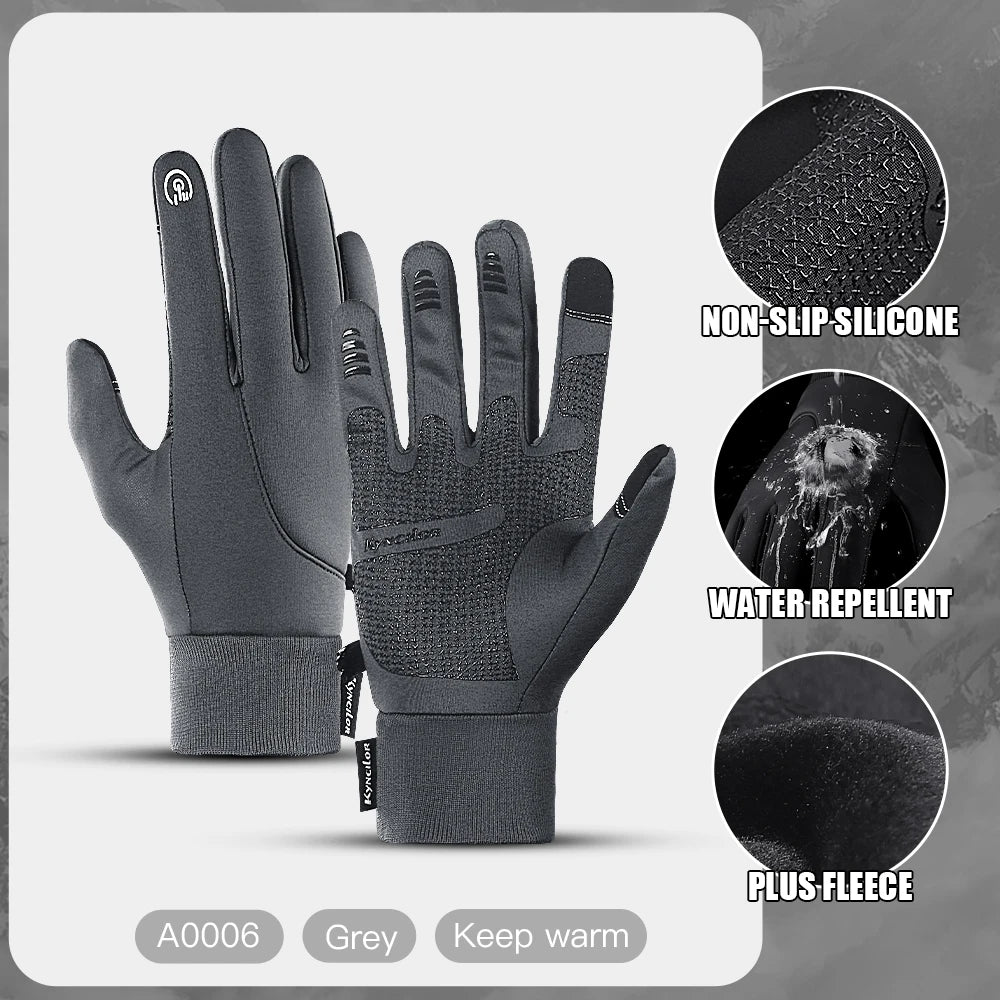 3M Ski Gloves Black Waterproof Winter Warm Cycling Outdoor Sports Running Riding Motorcycle Touch Screen Snowboard Gloves Men Beauty World Shop