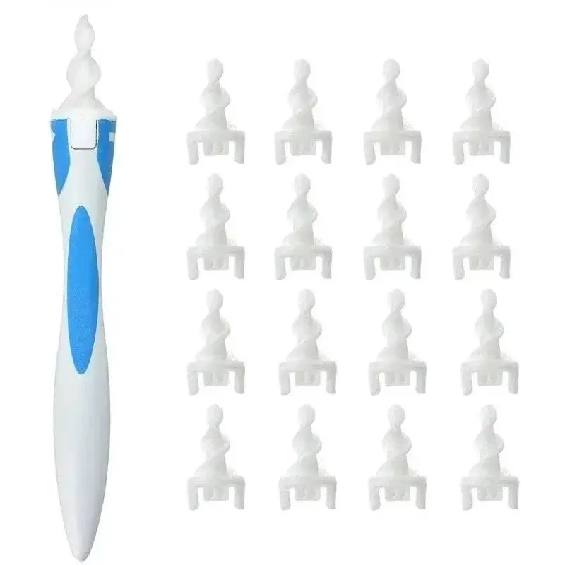 Ear Wax Remover Tool Ear Cleaner With Soft Silicone 16 Replacement Tips Simply To Grab Extract Earwax Beauty World Shop