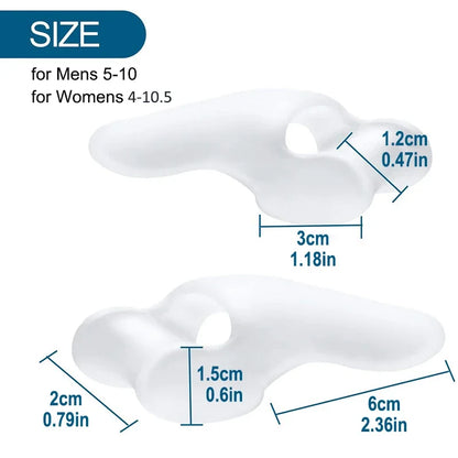 Get Relief from Bunions with 2pcs Soft Big Toe Corrector - Perfect for Night and Home Use, Long-term Comfort Beauty Trend Shop