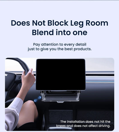 YZ For New Tesla Highland Model 3 Y Juniper Tray Magnetic Under Screen Fold Storage Box ETC Screen Storage Box Accessories Beauty World Shop