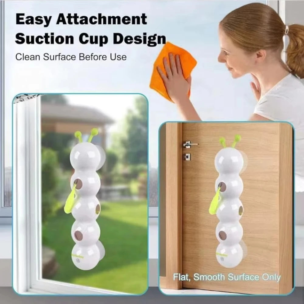 Caterpillar Interactive Cat Toy Motion Activated Wack A Worm Post Toy Rechargeable Automatic Teasing Cat Toy with Tail for Cats Beauty World Shop