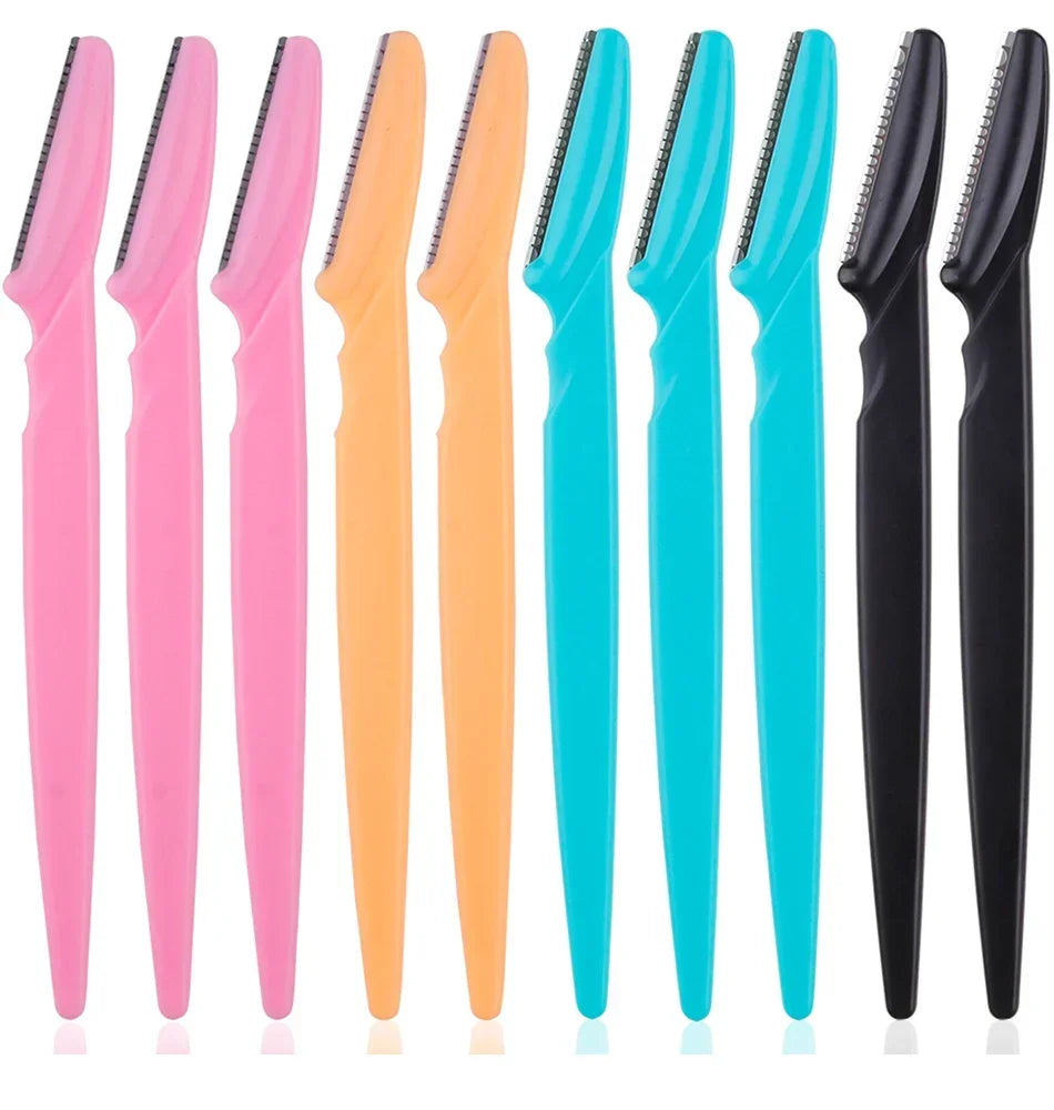 Portable Eyebrow Trimmer Blade Women's Face Shaver Safety Knife Makeup Scraper Hair Removal Tool for Eyebrow Epilation Beauty Trend Shop