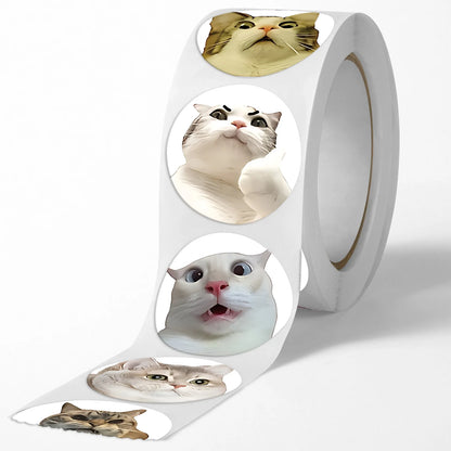100pcs/500pcs Cartoon Meme Cat Stickers For School Reward Stickers Classroom Decor Encouragement Sticker For Student Teacher Beauty World Shop