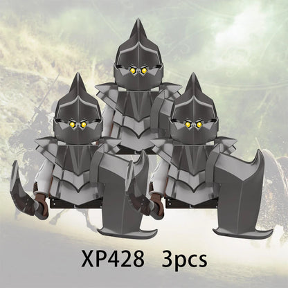 3pcs Lord Rings Elves Orcs Army Dwarf Rohan Mini Action Toy Figures Building Blocks Assembly Toys for Kids Birthday Gift Beauty World Shop