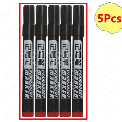 1-100Pcs Waterproof Oil-based Marker Pen Quick Dry Black Blue Red Ink Permanent for Metal Glass Stationery Art School Supply Beauty World Shop